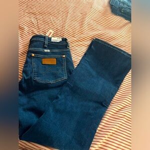 Wrangler bootcut jeans.